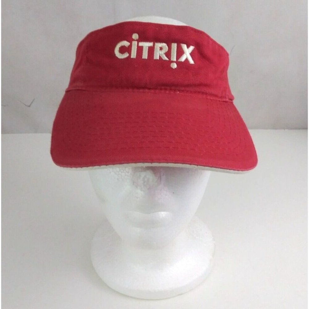 Vintage Toppers Citrix Red Unisex Embroidered Adjustable Visor